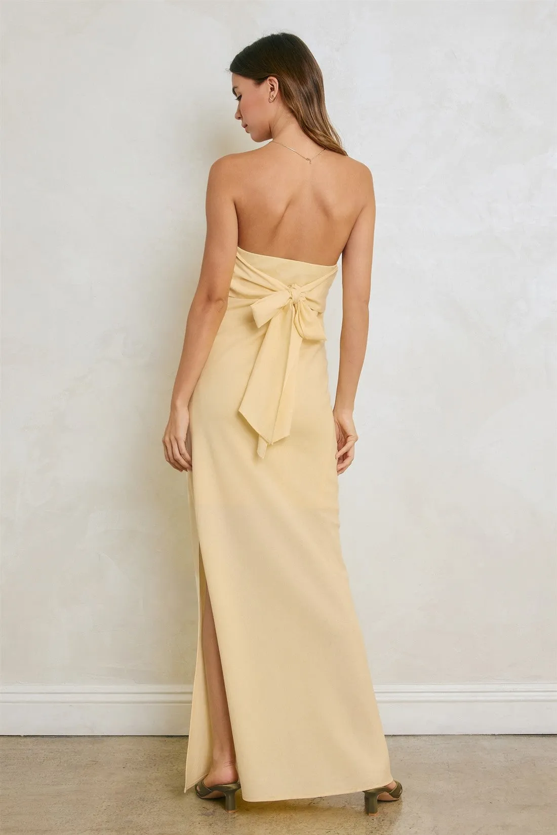 Barely Butter Maxi Dress sold by Brightside Boutique product image thumbnail 3