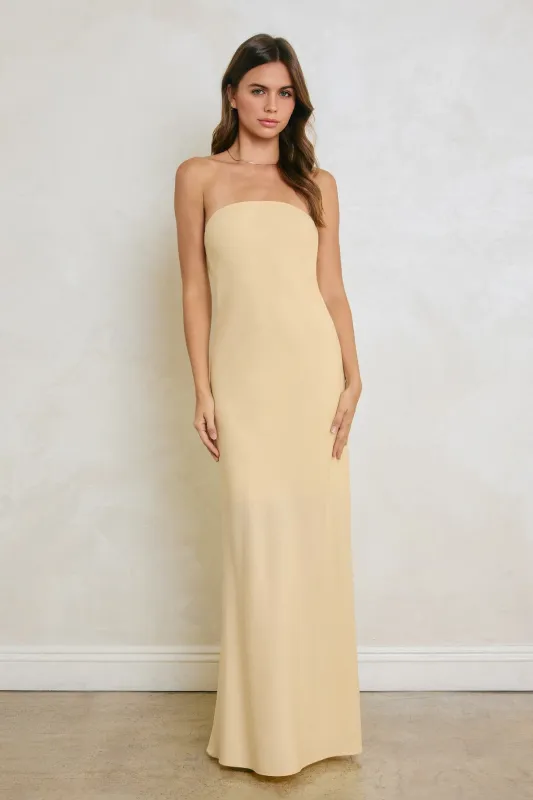 Barely Butter Maxi Dress made by Dress Forum