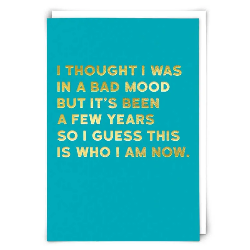 Bad Mood Greeting Card made by Brightside Boutique
