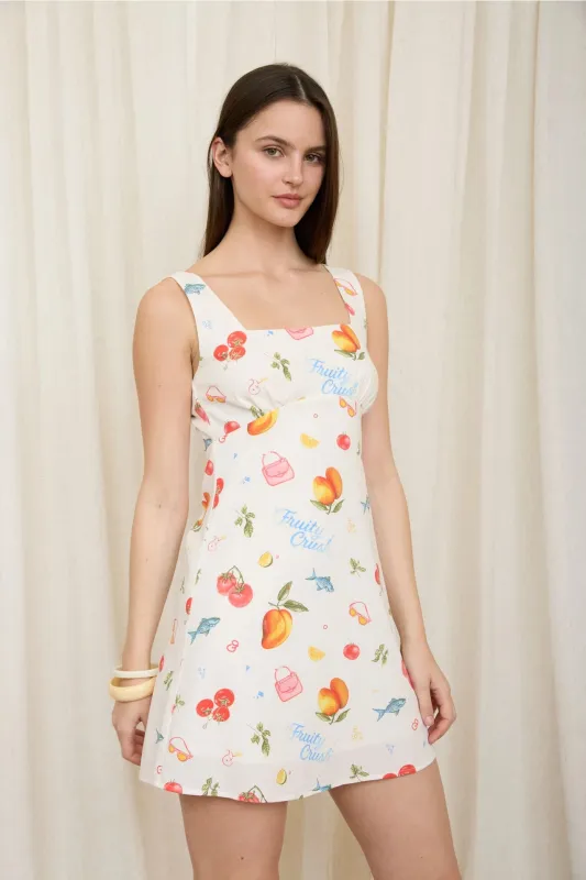 Fruity Crush Mini Dress made by Blu Pepper