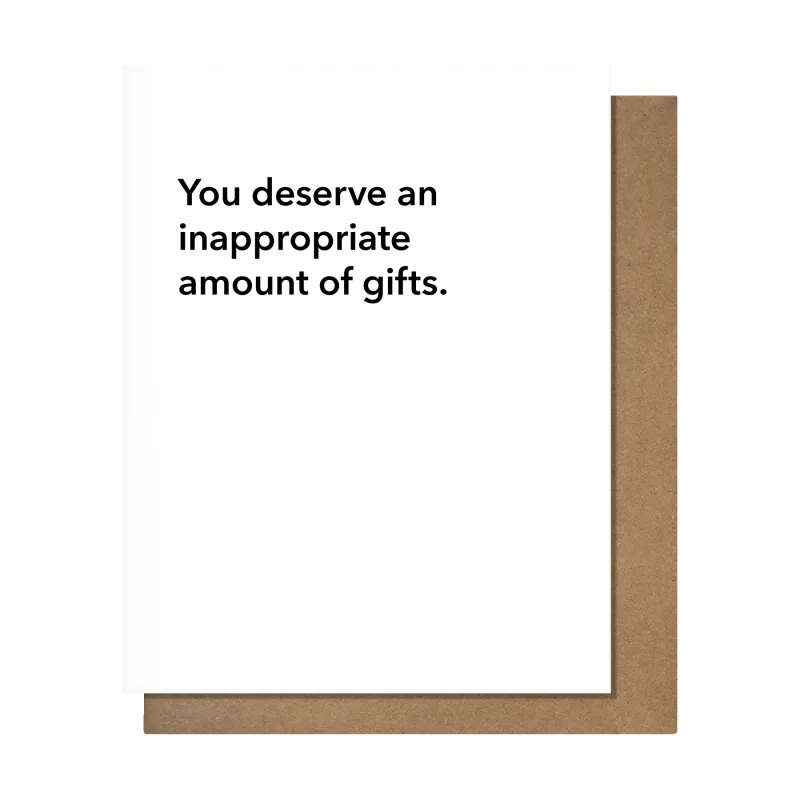 Inappropriate Gifts Birthday Card made by Brightside Boutique