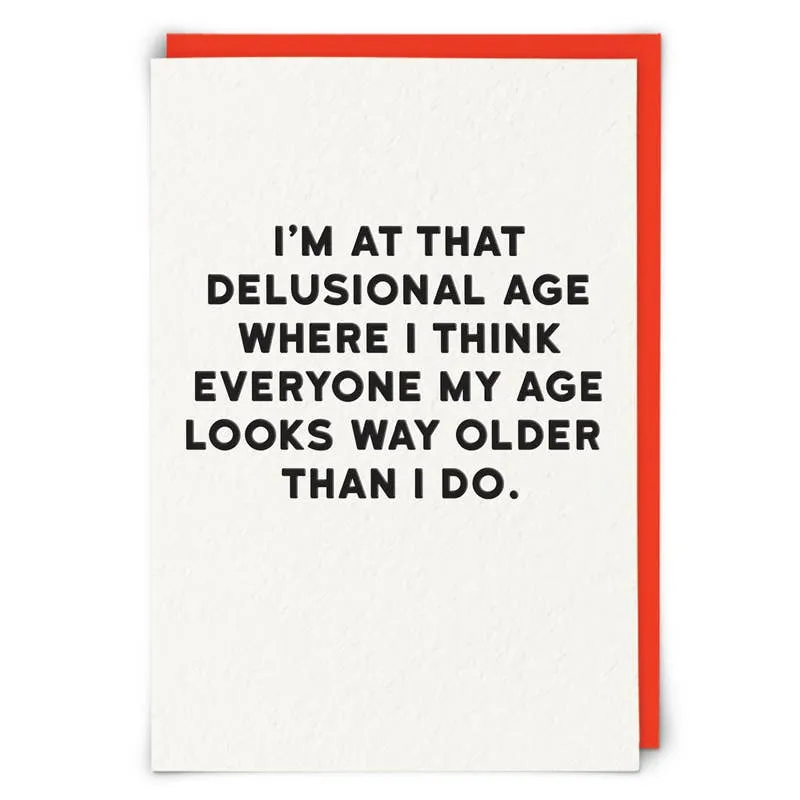 Delusional Greeting Card made by Brightside Boutique