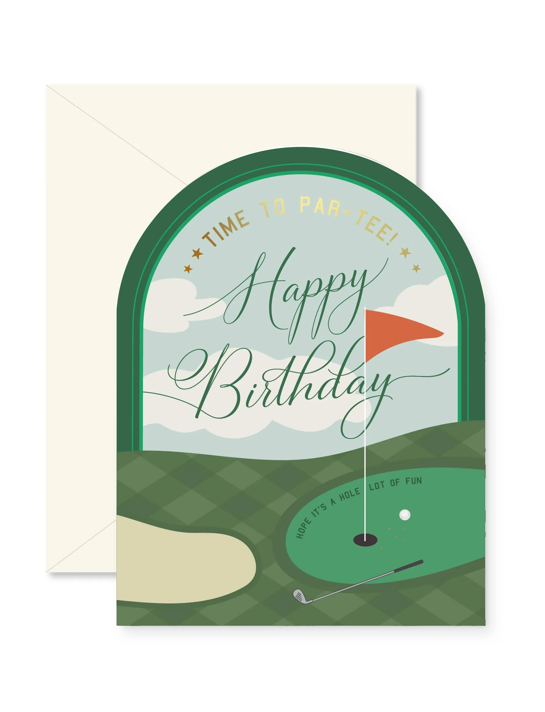 Time to Par-Tee Golf Birthday Card sold by Brightside Boutique