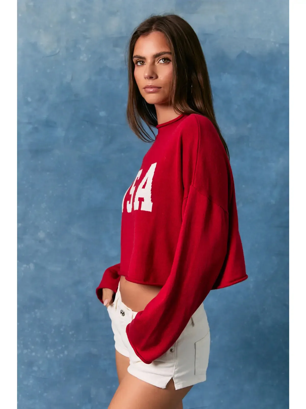 Americana State of Mind Knit sold by Brightside Boutique product image thumbnail 3