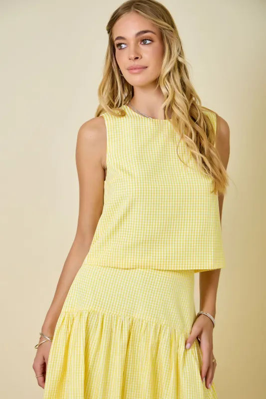 Lemonade Picnic Tank Top made by Day + Moon