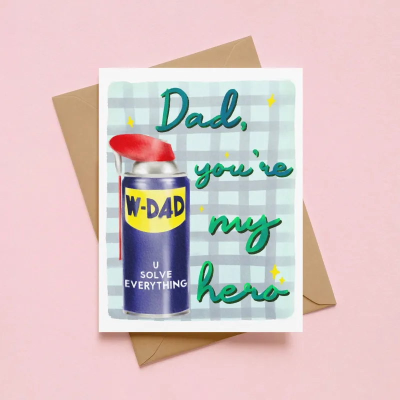 Dad, You‘re My Hero Father's Day Card made by Brightside Boutique
