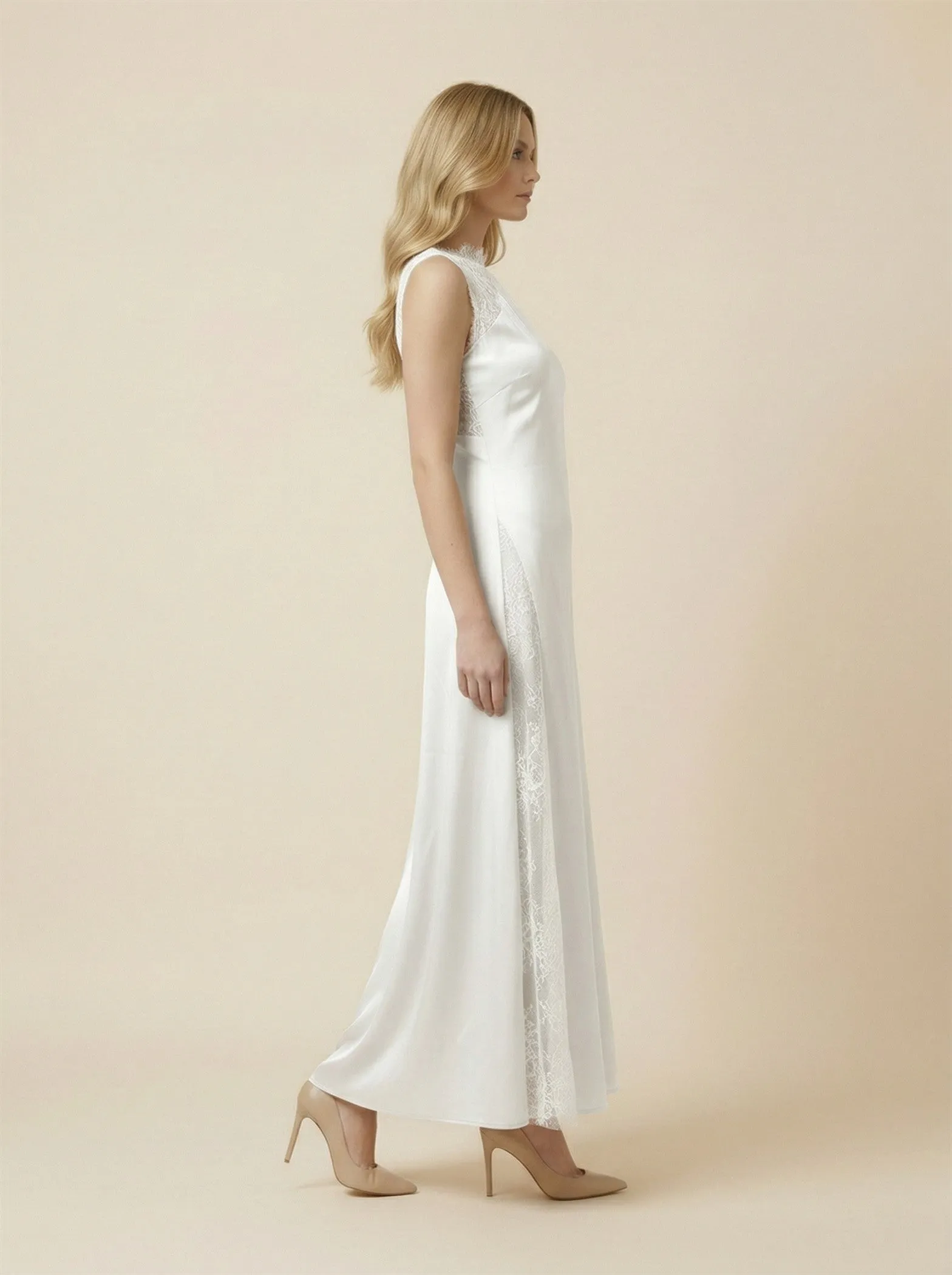 The Juliette Satin Maxi Dress sold by Brightside Boutique product image thumbnail 4