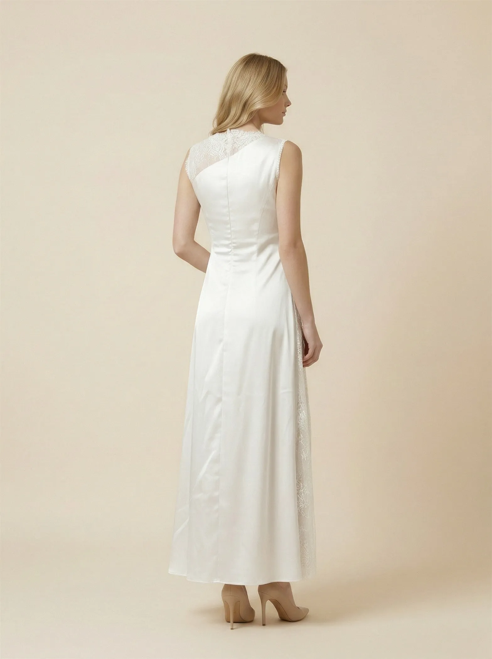The Juliette Satin Maxi Dress sold by Brightside Boutique product image thumbnail 3