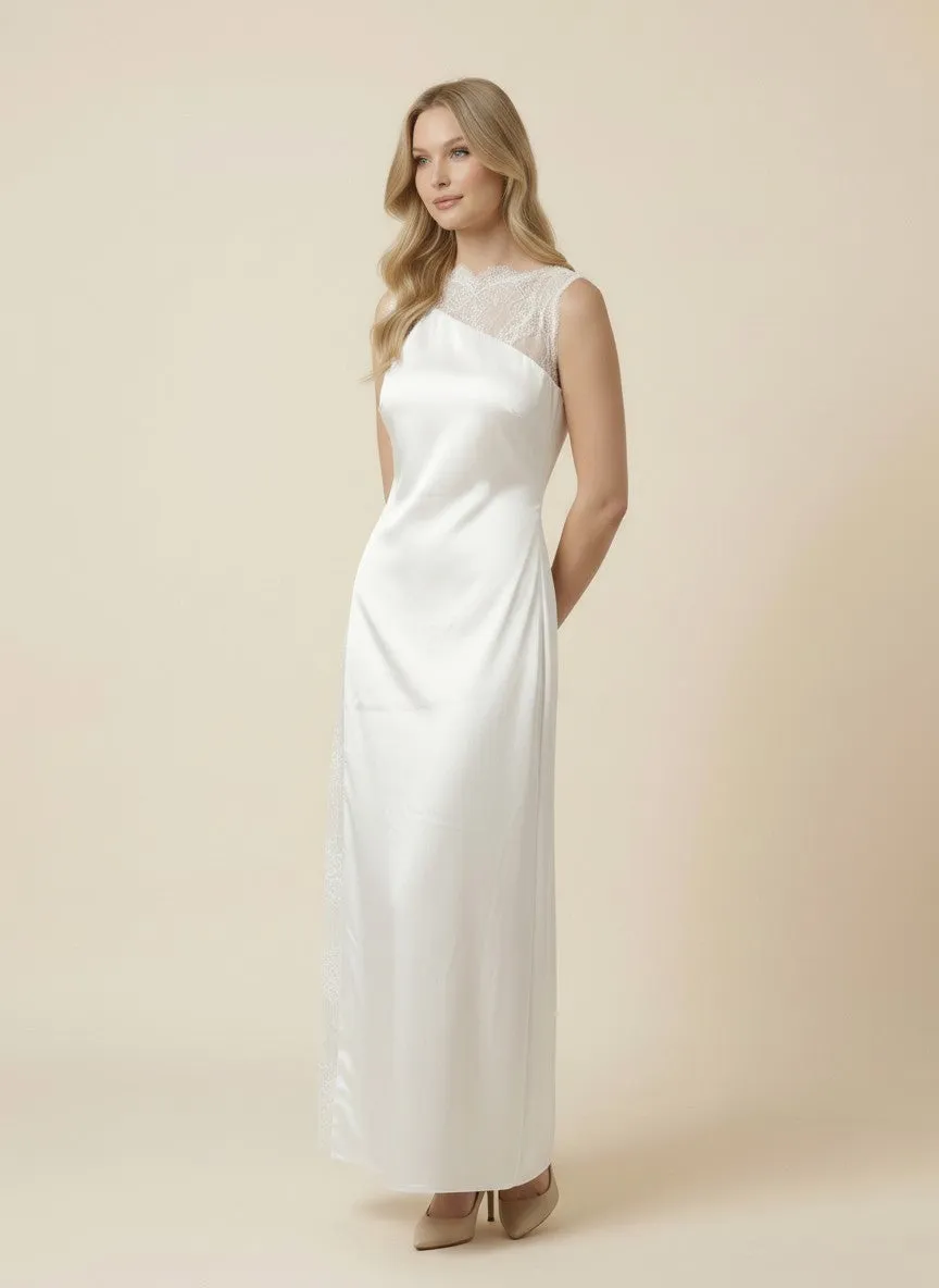 The Juliette Satin Maxi Dress sold by Brightside Boutique product image thumbnail 2