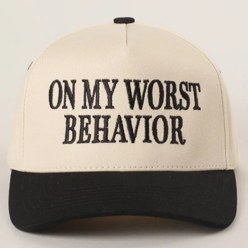 On My Worst Behavior Snapback made by Brightside Boutique