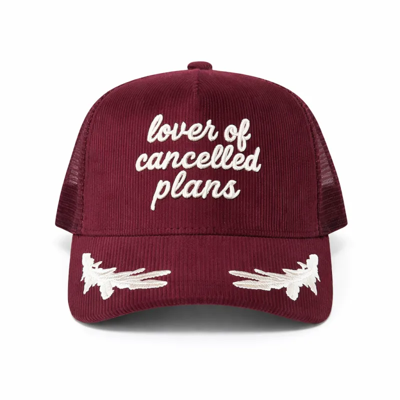 Lover Of Cancelled Plans Trucker Hat made by Brightside Boutique