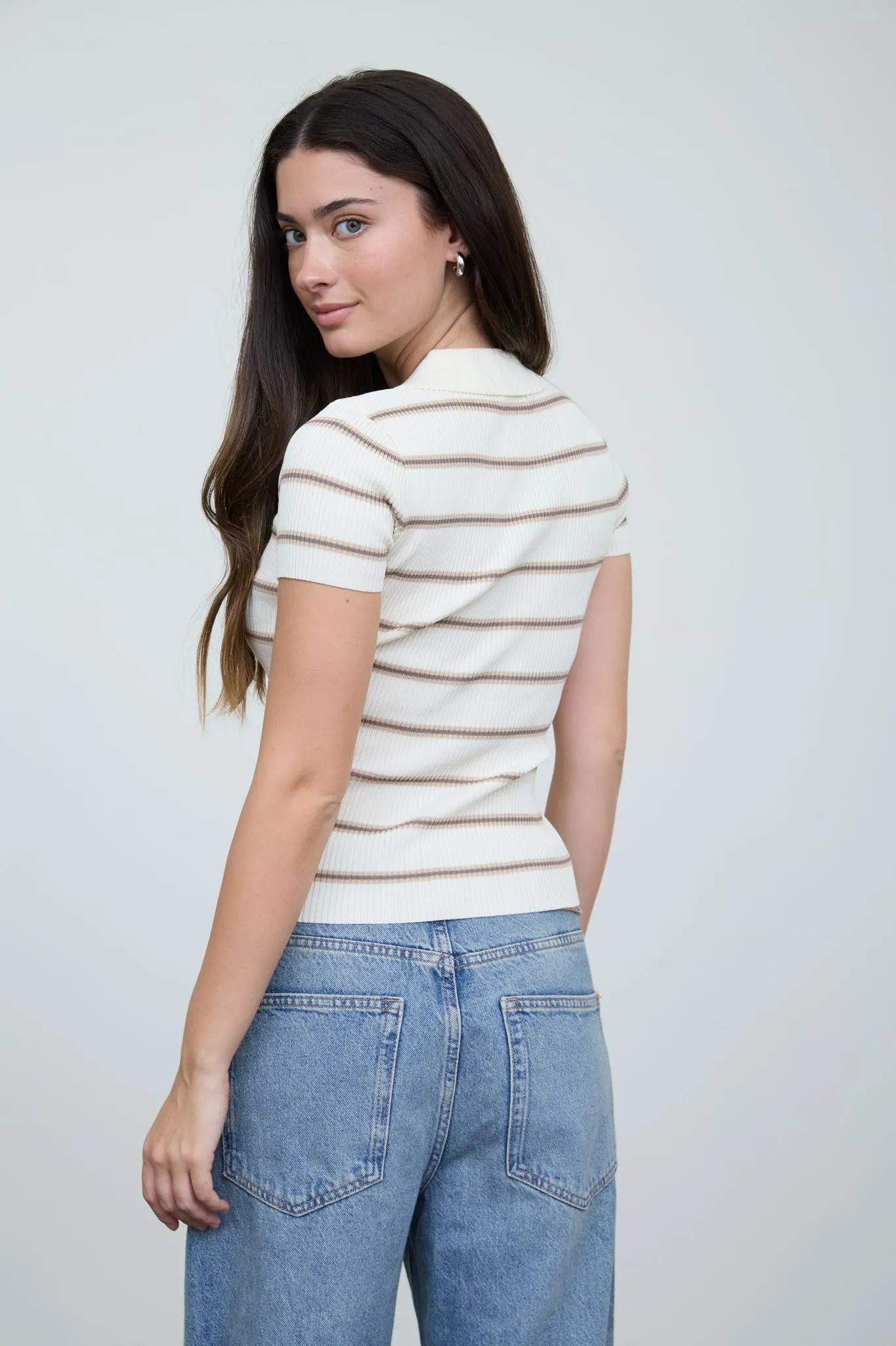Emerson Polo Knit Top sold by Brightside Boutique product image thumbnail 2