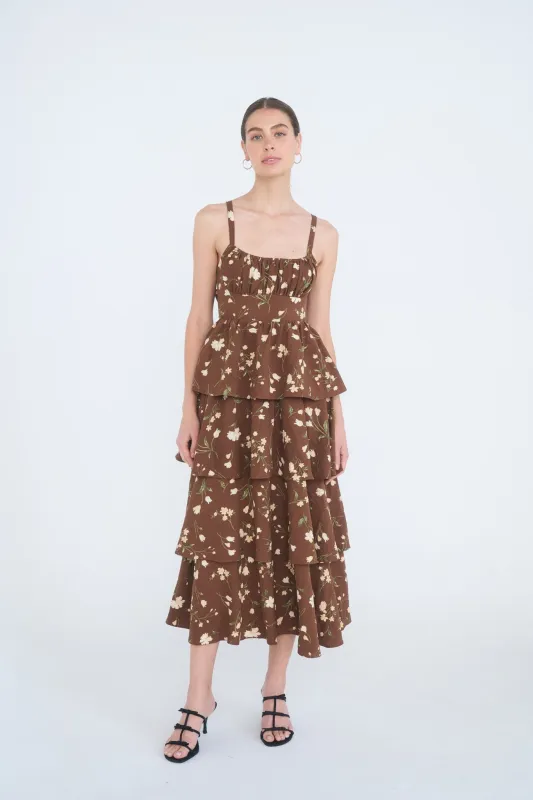 Honeyvine Tiered Midi made by Blu Pepper