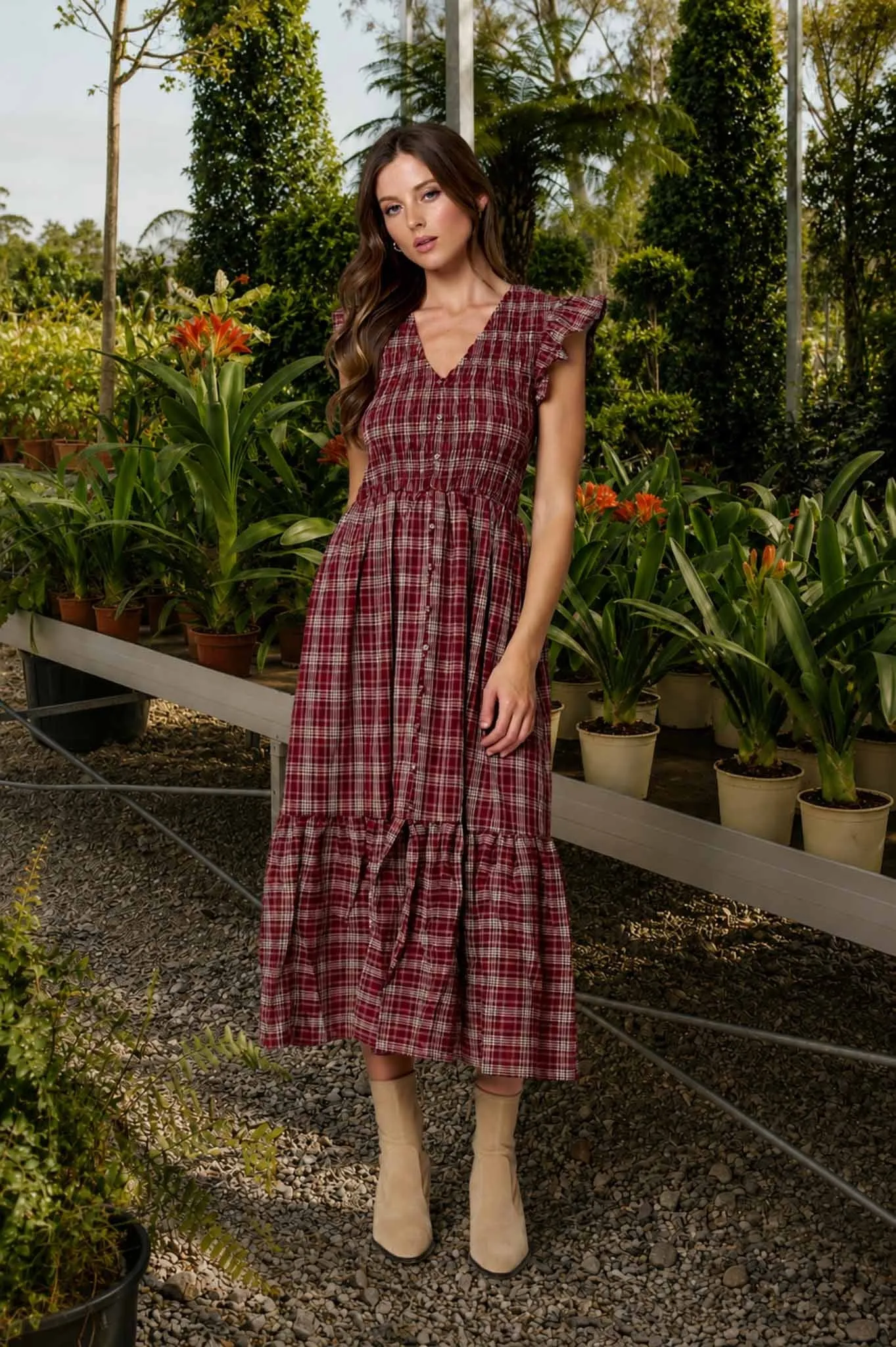 The Scarlett Midi Dress sold by Brightside Boutique product image thumbnail 2