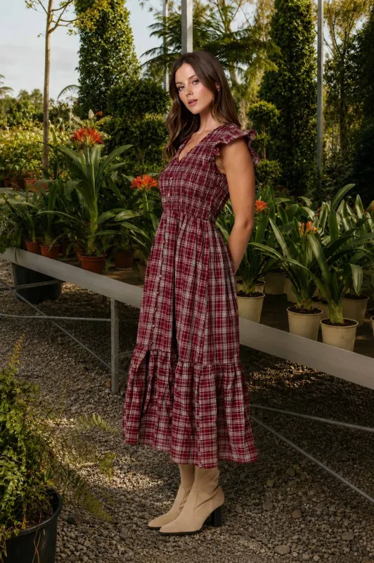 The Scarlett Midi Dress made by Blu Pepper