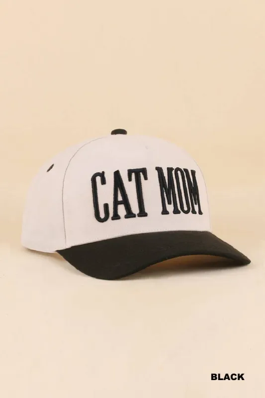 Cat Mom Snapback made by Brightside Boutique