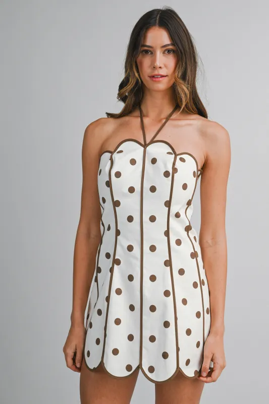 Polka Party Mini Dress made by MABLE