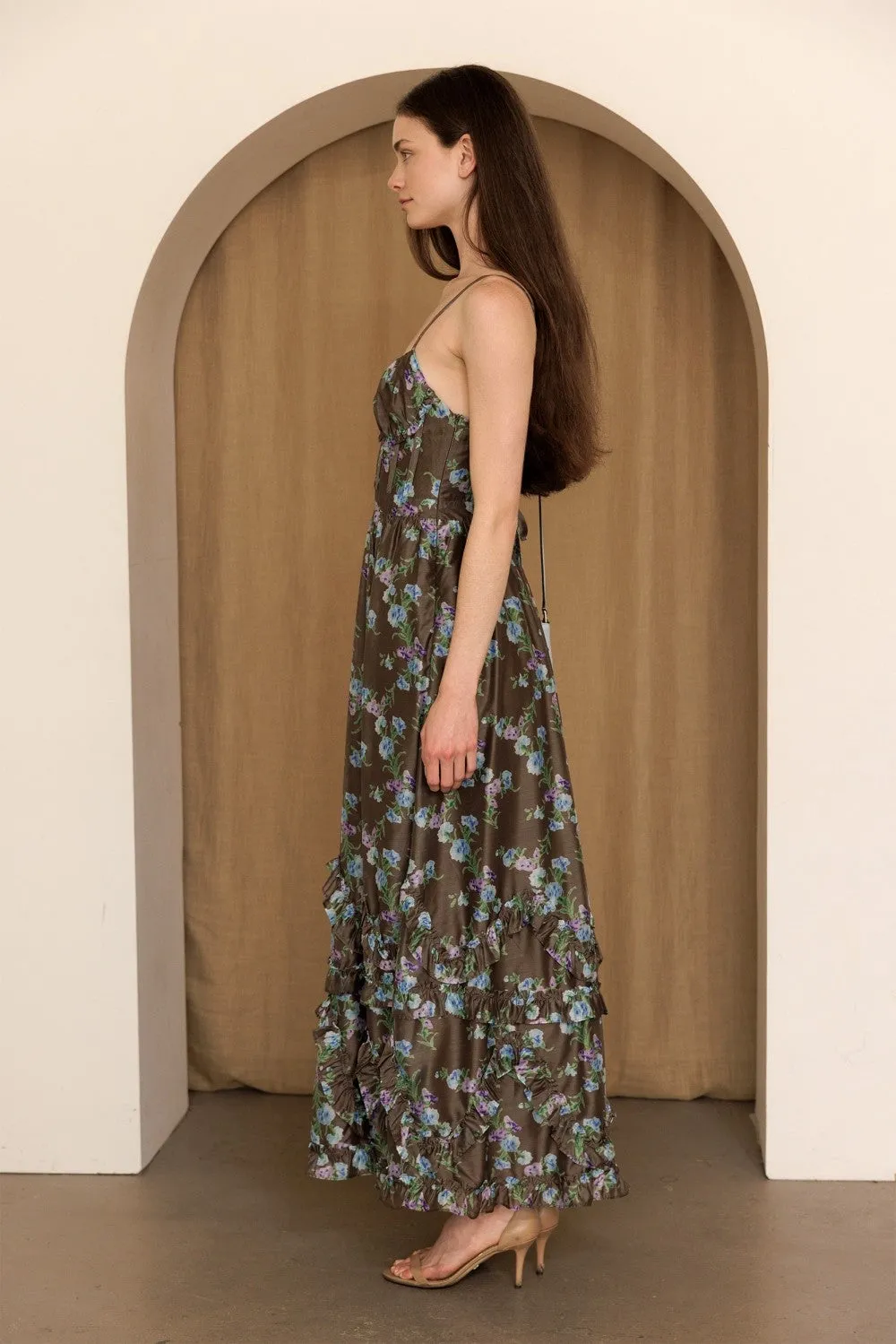The Rosalie Floral Maxi Dress sold by Brightside Boutique product image thumbnail 4