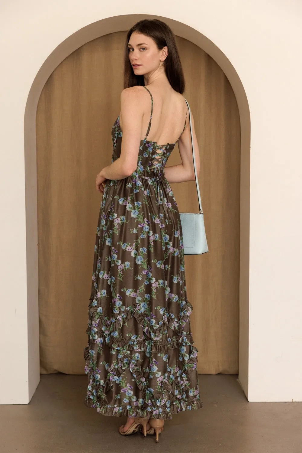 The Rosalie Floral Maxi Dress sold by Brightside Boutique product image thumbnail 5