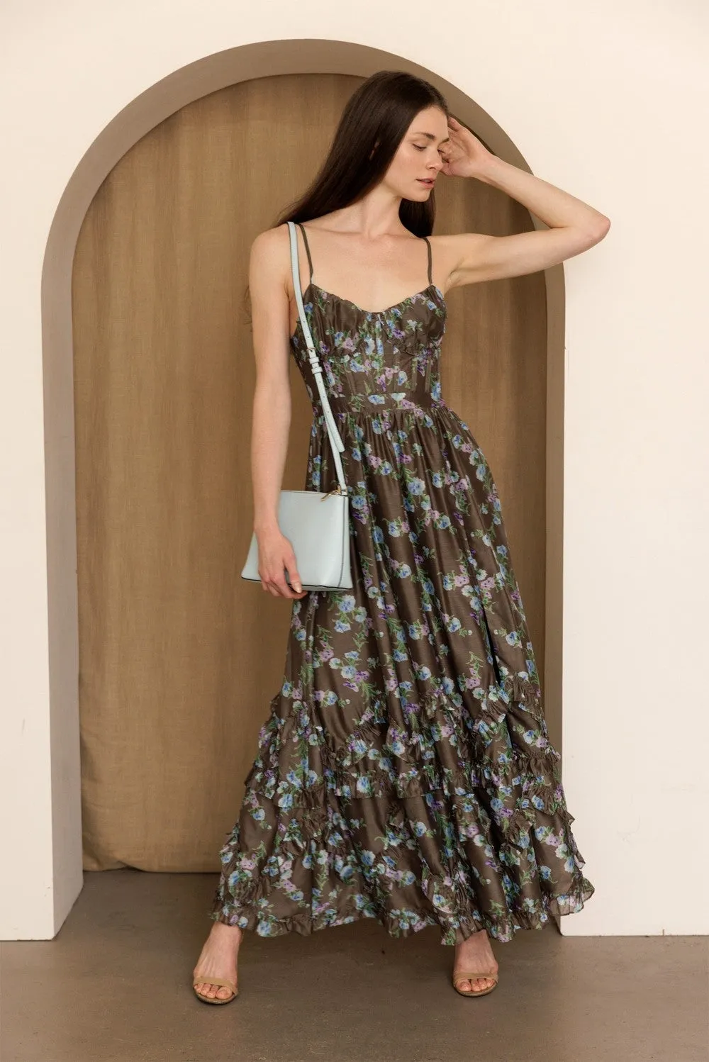 The Rosalie Floral Maxi Dress sold by Brightside Boutique product image thumbnail 2