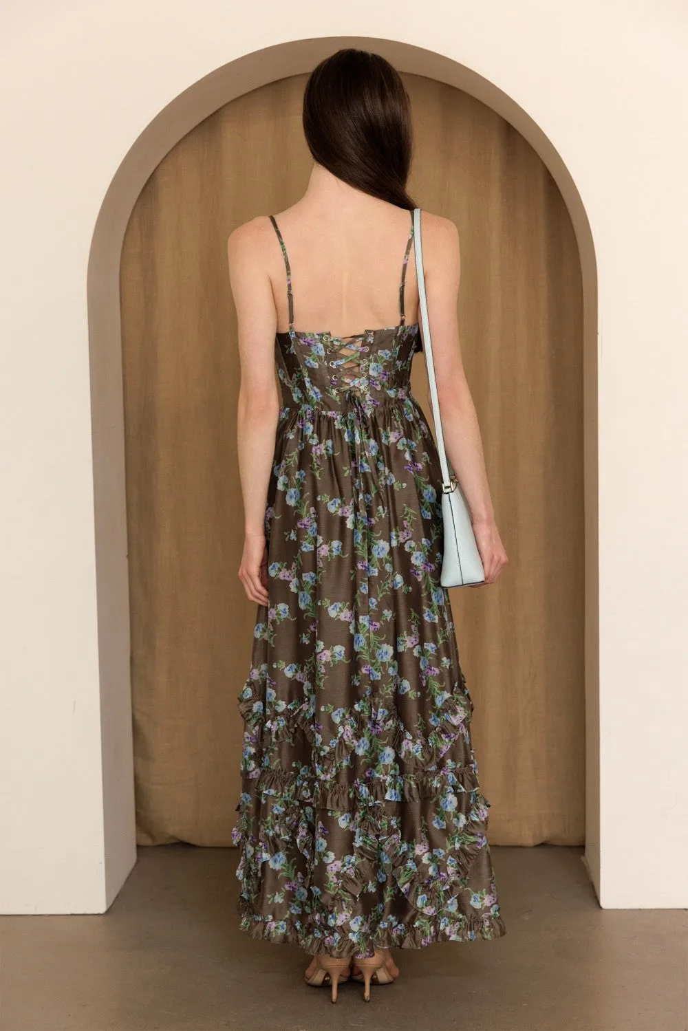 The Rosalie Floral Maxi Dress sold by Brightside Boutique product image thumbnail 3