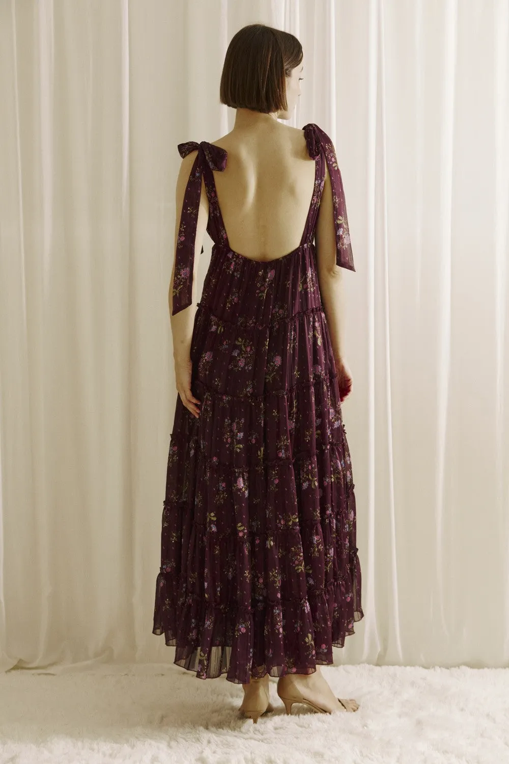 The Meadow Ruffle Midi Dress sold by Brightside Boutique product image thumbnail 4