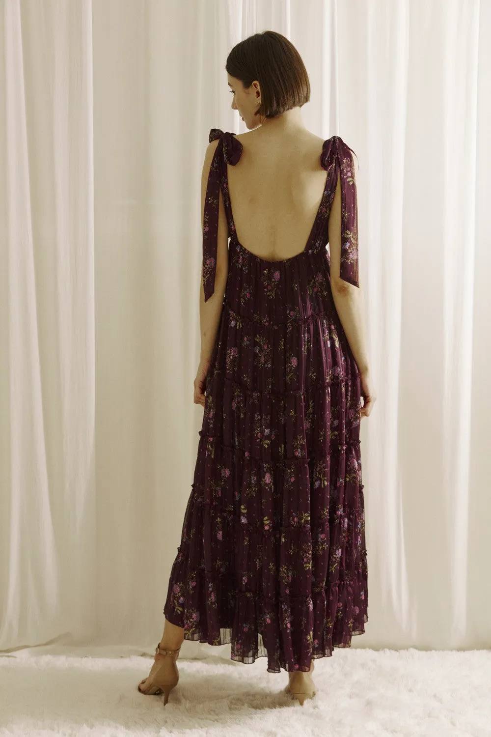 The Meadow Ruffle Midi Dress sold by Brightside Boutique product image thumbnail 5