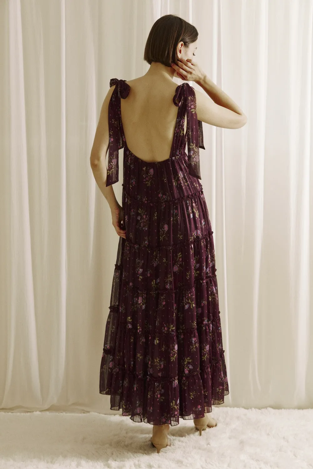 The Meadow Ruffle Midi Dress sold by Brightside Boutique product image thumbnail 3