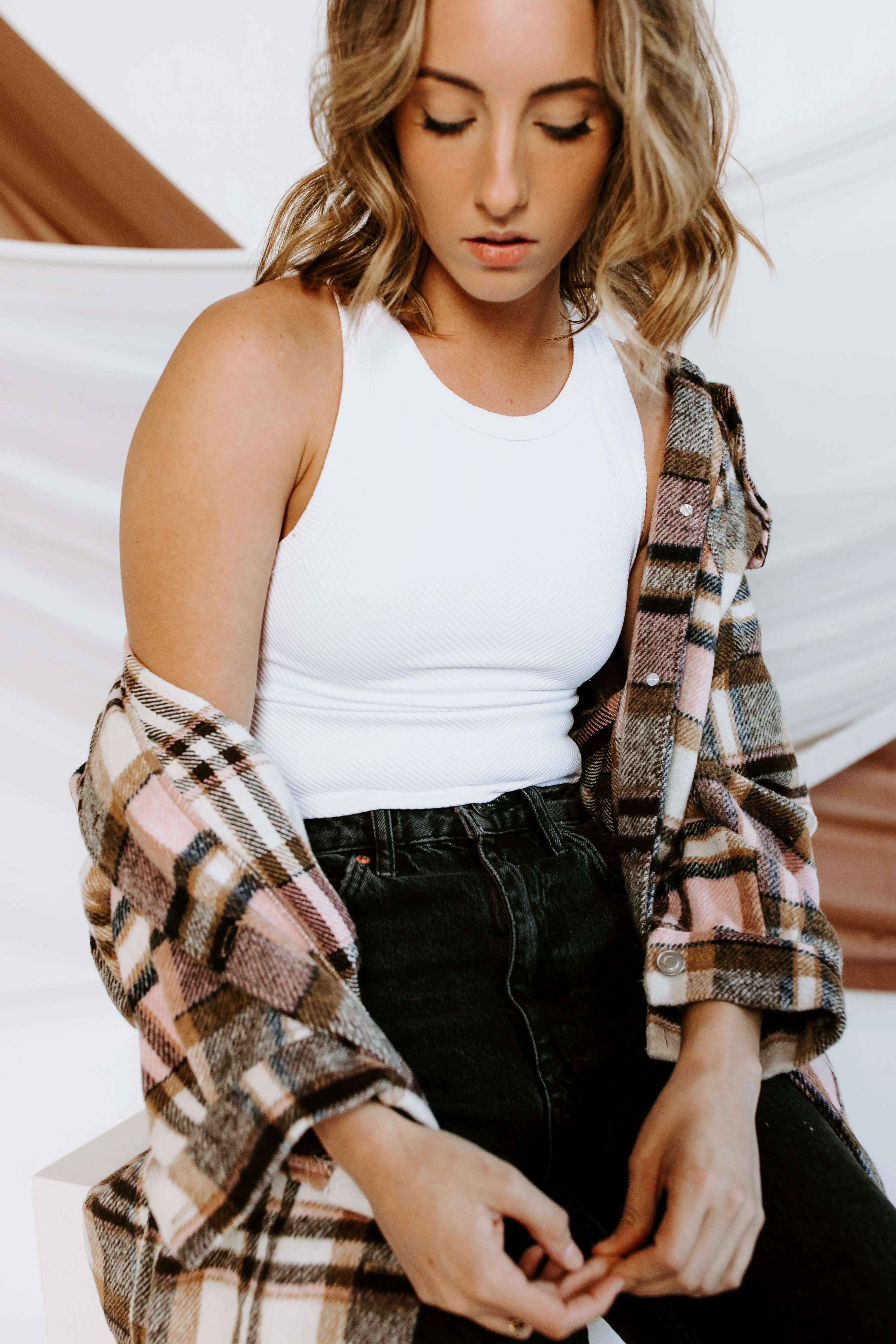 Keep It Up High Neck Crop Top sold by Brightside Boutique product image thumbnail 3