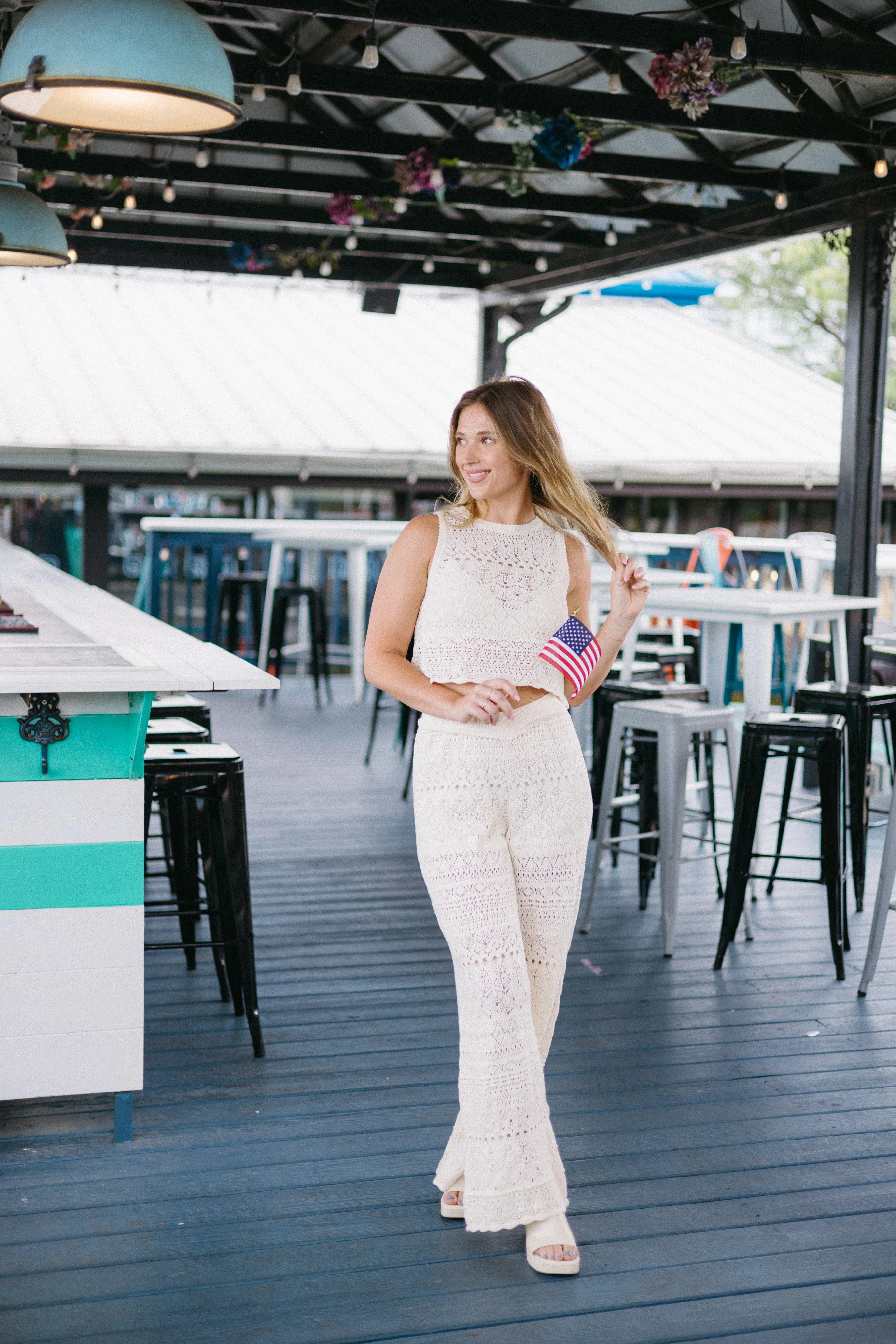 Out The Door Crochet Pant sold by Brightside Boutique product image thumbnail 4