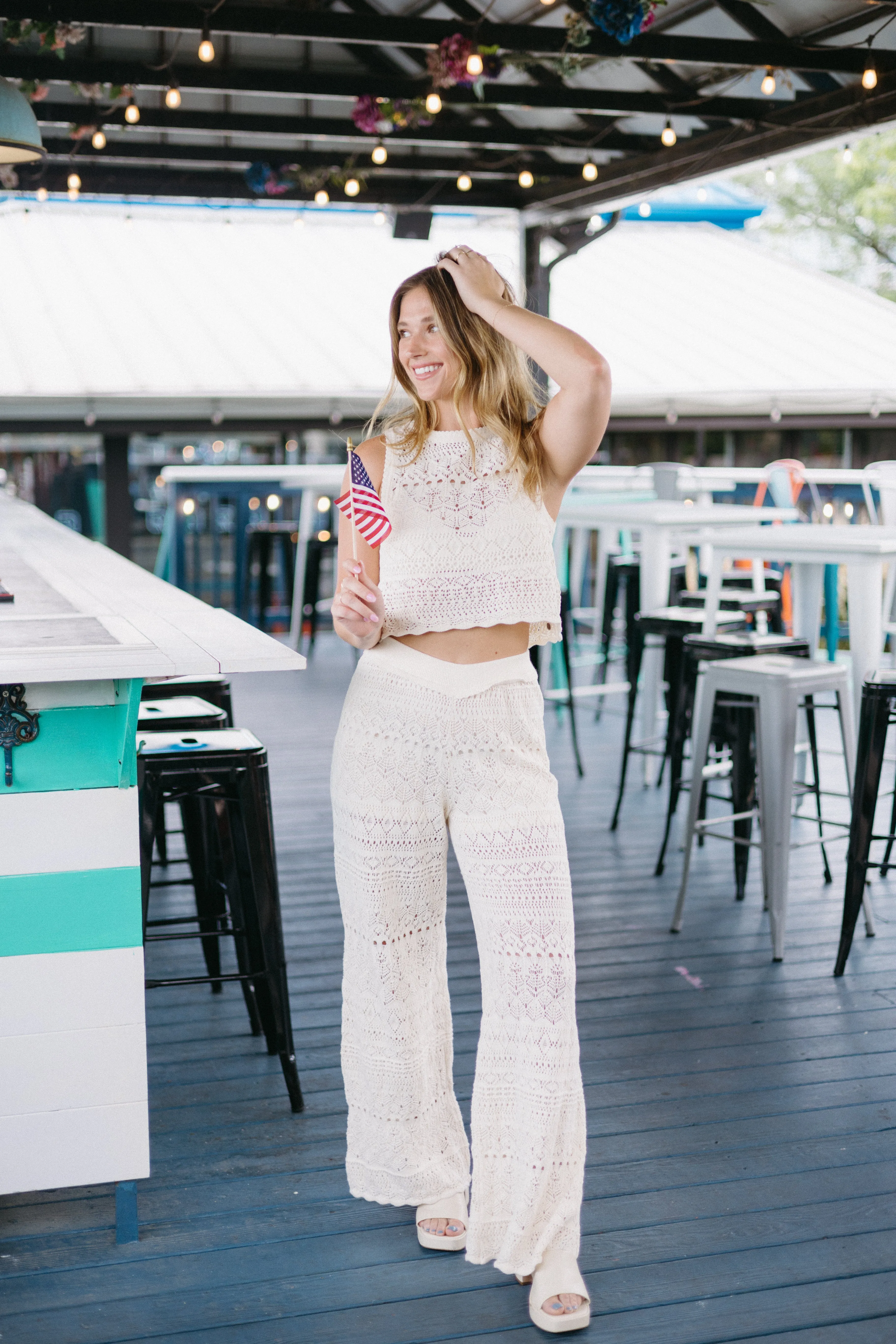 Out The Door Crochet Pant sold by Brightside Boutique product image thumbnail 2
