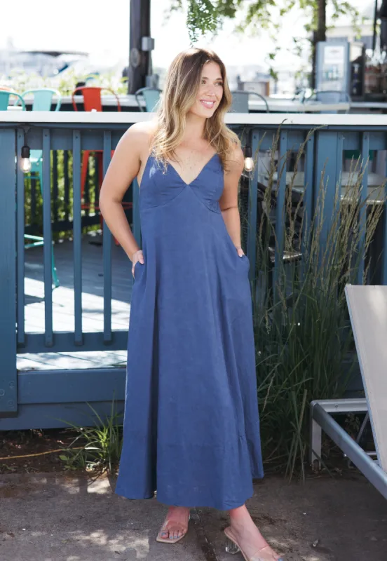 Sunset Open Back Maxi Dress sold by Brightside Boutique
