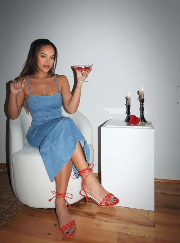 Madelyn Denim Dress sold by Brightside Boutique
