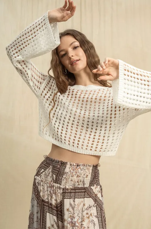 Island Girl Crochet Top sold by Brightside Boutique