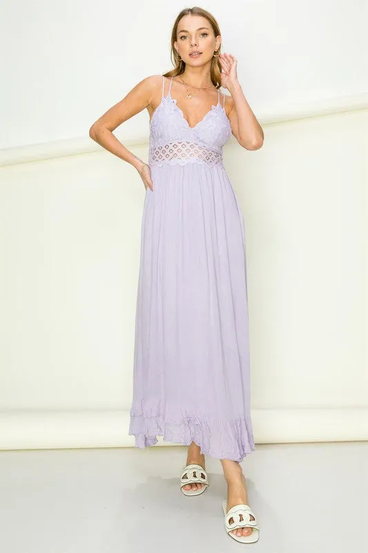 In Love Bustier Lace Maxi Dress sold by Brightside Boutique product image thumbnail 4