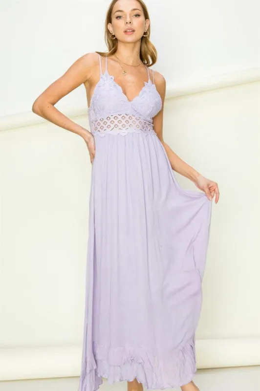 In Love Bustier Lace Maxi Dress sold by Brightside Boutique