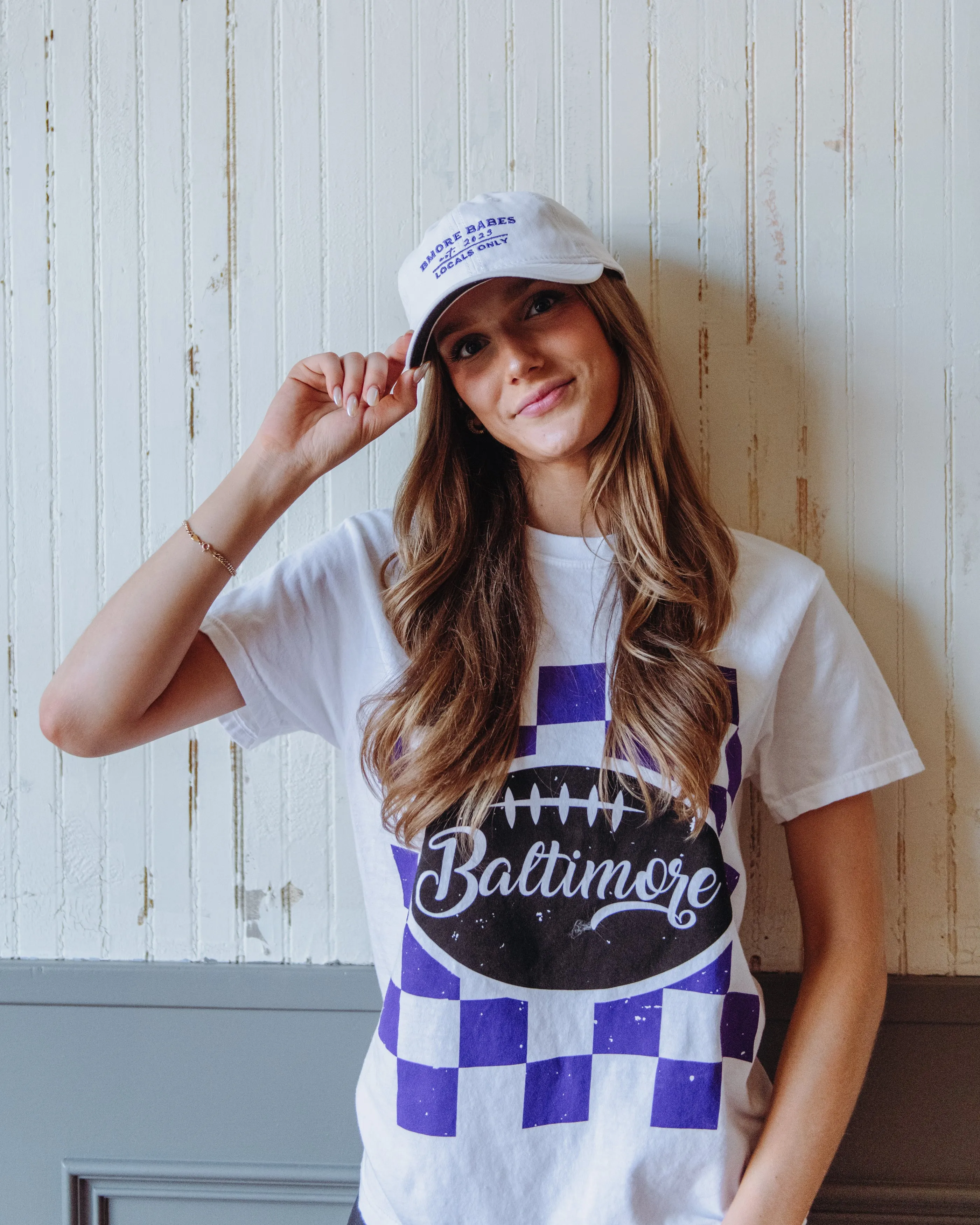 Baltimore Checkered Flag Tee By Brightside sold by Brightside Boutique product image thumbnail 4