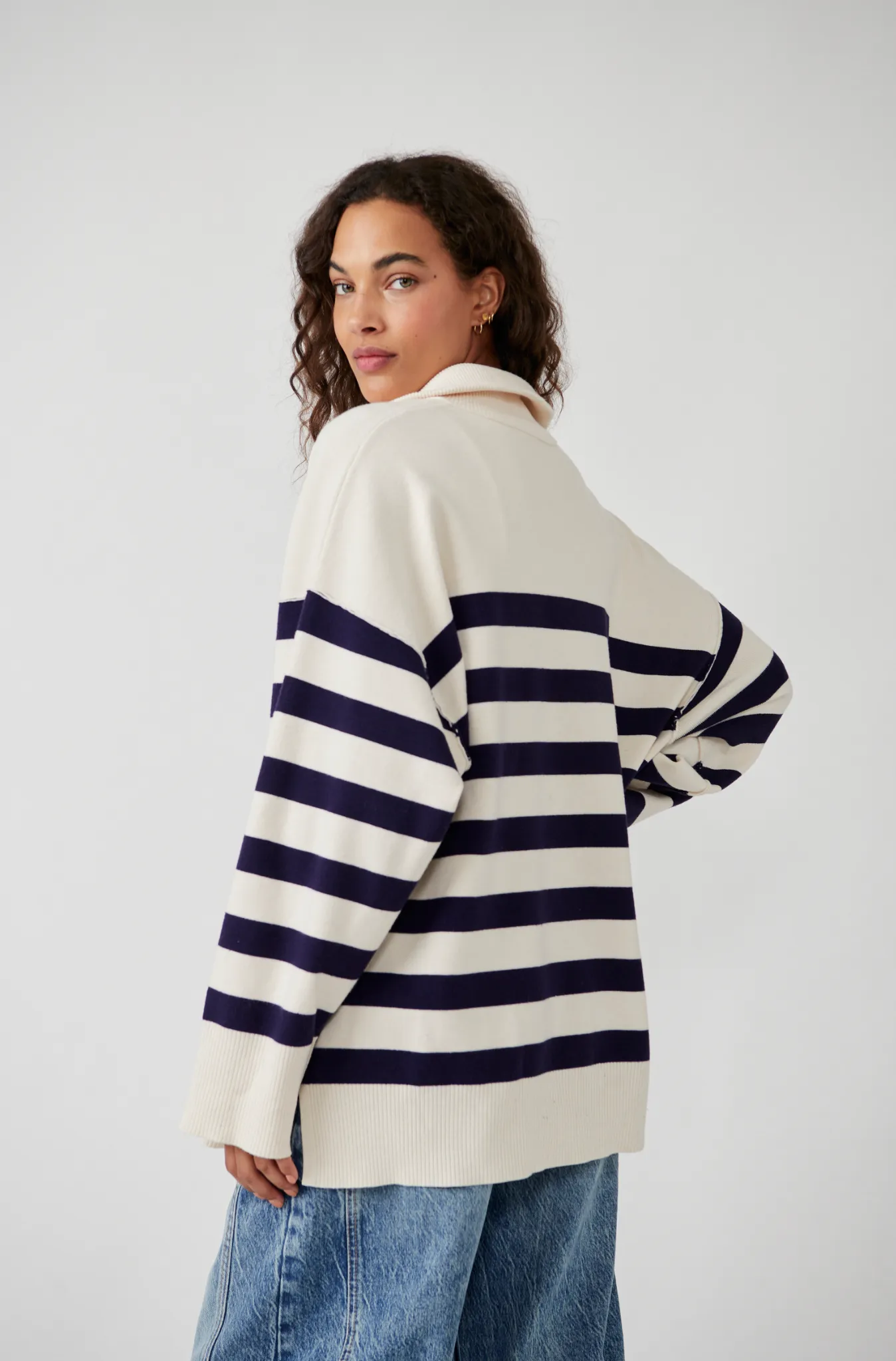 Free People Coastal Stripe Pullover sold by Brightside Boutique product image thumbnail 3