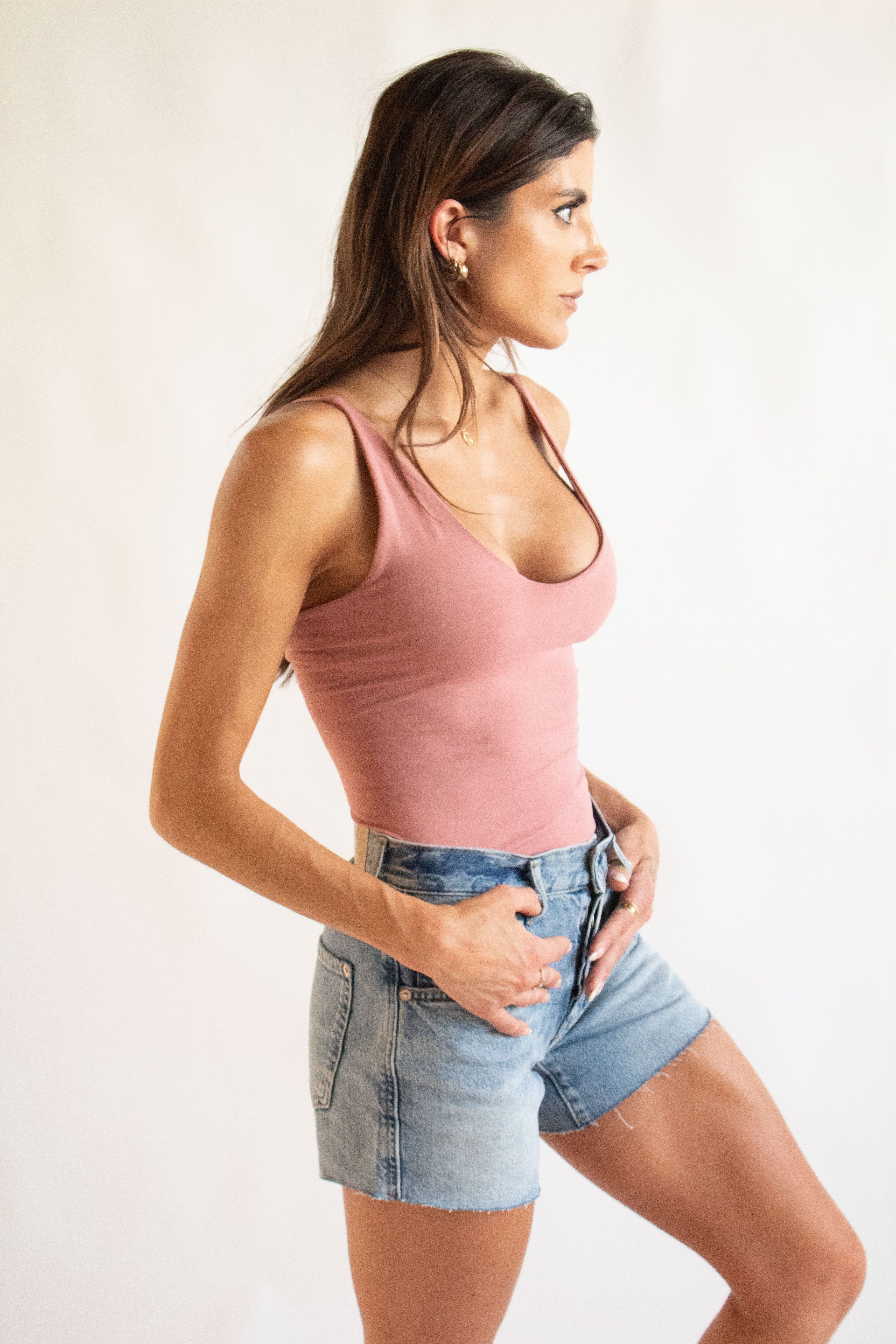 Free People Seamless V-Neck Cami sold by Brightside Boutique product image thumbnail 3