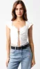 Mary Eyelet Top sold by Brightside Boutique