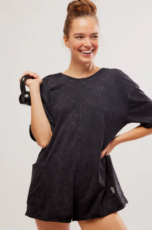 Free People Hot Shot Tee Romper sold by Brightside Boutique