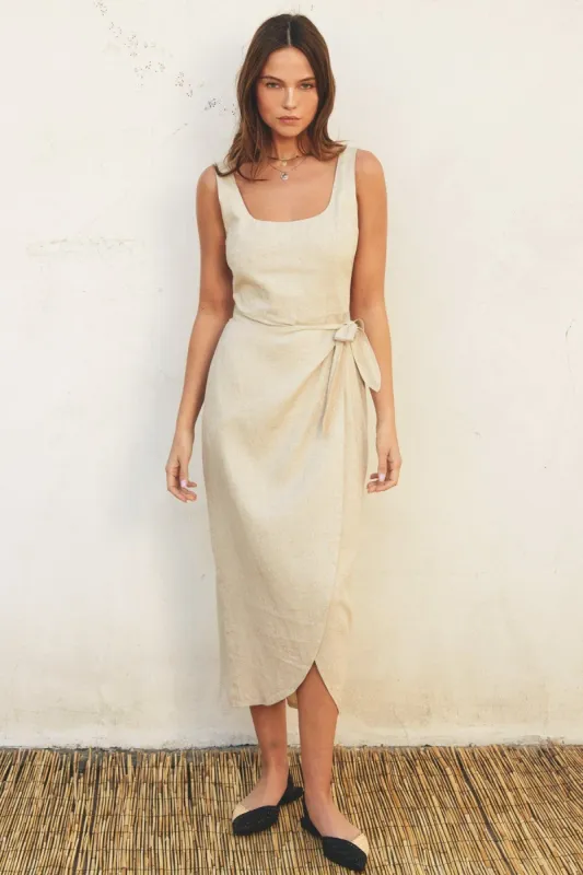 Back In Time Wrap Dress sold by Brightside Boutique