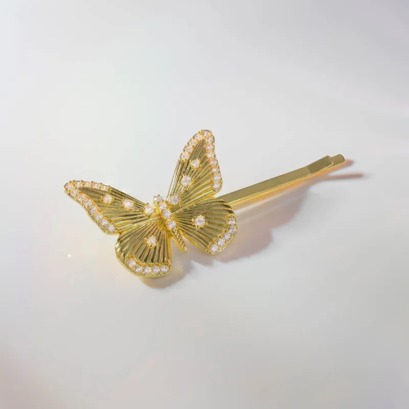 Butterfly Gold Hair Clip sold by Wanderlust and Co