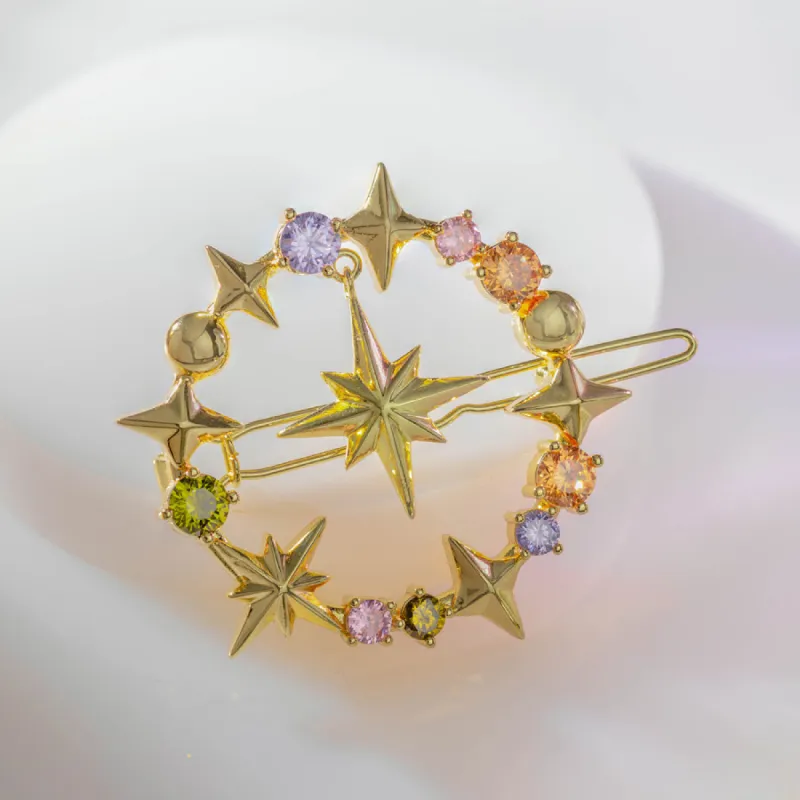 Selene Star Gold Hair Clip sold by Wanderlust and Co