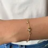 Crescent Key Gold Bracelet sold by Wanderlust and Co