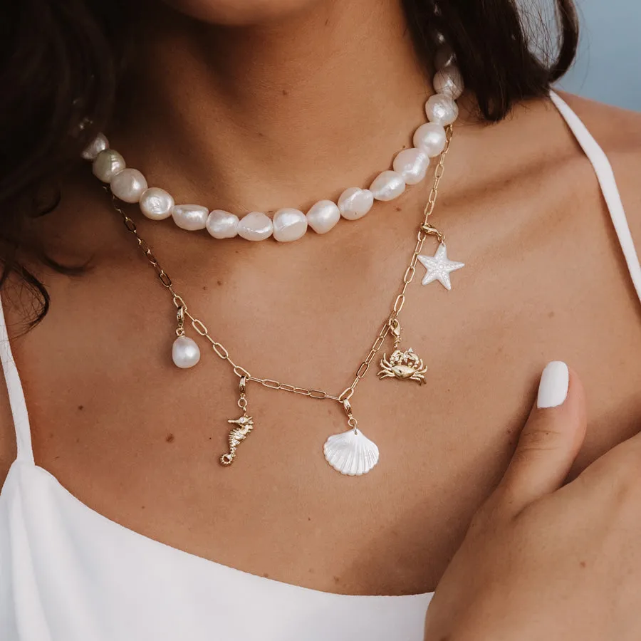 Keepsakes Pearl Gold Necklace sold by Wanderlust and Co product image thumbnail 2