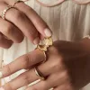 Sundaze Shell Gold Locket Ring sold by Wanderlust and Co