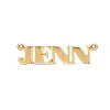 (For Internal Use) Solid Yellow Gold Nameplate sold by Wanderlust and Co
