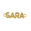 (For Internal Use) Solid Yellow Gold Nameplate sold by Wanderlust and Co