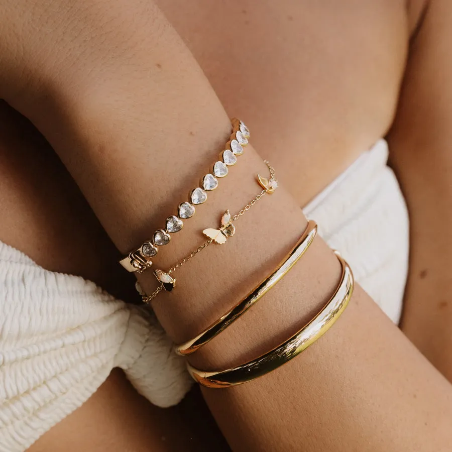 Butterfly Opal Gold Bracelet sold by Wanderlust and Co product image thumbnail 2